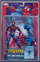 Spider-Man (Triple Threat) from Spider-Man (2000) - Series 11 manufactured by Toy Biz [Front]