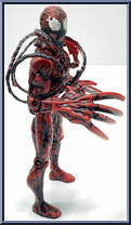 Carnage (Unleashed) from Spider-Man - Animated - Series 6 manufactured by Toy Biz [Loose]
