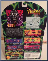 Riot from Spider-Man - Venom - Planet of the Symbiotes manufactured by Toy Biz [Back]