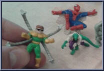 Spider-Man & Lizard & Dr. Octopus from Spider-Man - Mini-Playcases manufactured by Toy Biz [Loose]