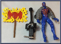 Spider-Man 2099 from Spider-Man - Animated - Series 7 manufactured by Toy Biz [Loose]