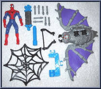 Spider-Man (Steel Spider Racer) from Spider-Man - Web Flyers manufactured by Toy Biz [Loose]