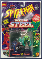 Spider-Man vs Vulture from Spider-Man - Web of Steel manufactured by Toy Biz [Front]