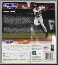 Derek Jeter (Convention Special) from Starting Lineup - Baseball - 2000 Series manufactured by Kenner [Back]
