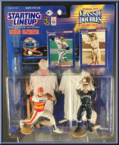 Nolan Ryan / Walter Johnson from Starting Lineup - Baseball - Classic Doubles - 1998 manufactured by Kenner [Front]