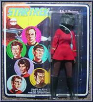 Lt. Uhura from Star Trek - Series 2 manufactured by Mego [Purple Letters on Card]