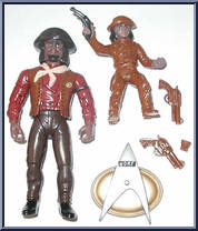 Sheriff Worf (Western Attire) from Star Trek - Next Generation - Series 5 manufactured by Playmates [Loose]