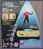 Captain Jean-Luc Picard from Star Trek - Warp Factor - Combat Action manufactured by Playmates [Back]