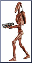 Battle Droid (Geonosis) from Star Wars - Black Series - Red - 6" Scale manufactured by Hasbro [Loose]