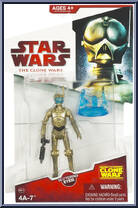 4A-7 from Star Wars - Clone Wars (2008) - White / Red Cards manufactured by Hasbro [Front]