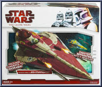 Ahsoka Tano's Jedi Starfighter from Star Wars - Clone Wars (2008) - Vehicles manufactured by Hasbro [Front]