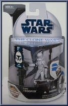 Clone Trooper from Star Wars - Clone Wars (2008) - White / Blue Cards manufactured by Hasbro [Front]