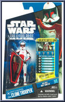 Riot Control Clone Trooper from Star Wars - Clone Wars (2008) - Battle Game Cards manufactured by Hasbro [Front]