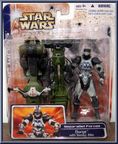 Durge with Swoop Bike from Star Wars - Clone Wars (Animated) - Deluxe Figures manufactured by Hasbro [Front]