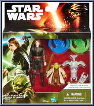 Anakin Skywalker / Yoda (Forest Mission) from Star Wars - Force Awakens - Multi-Packs manufactured by Hasbro [Front]