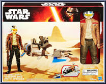 Speeder Bike (with Poe Dameron) from Star Wars - Force Awakens - 12" Scale - Vehicles manufactured by Hasbro [Front]