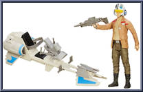 Speeder Bike (with Poe Dameron) Action Figure