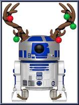 R2-D2 (with Reindeer Antlers) from Star Wars - Pop! Vinyl Figures manufactured by Funko [Loose]