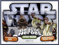 Jawa / Tusken Raider from Star Wars - Galactic Heroes - Wave  4 manufactured by Hasbro [Front]