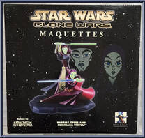 Barriss Offee and Luminara Unduli (Clone Wars) from Star Wars - Maquettes manufactured by Gentle Giant [Front]