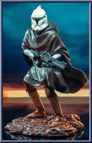 Hawkbat Battalion Clone Trooper (Clone Wars) from Star Wars - Premier Collection manufactured by Gentle Giant [Loose]