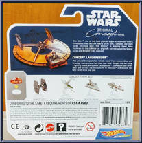 Concept Landspeeder from Star Wars - Hot Wheels Starships - Concept Series manufactured by Mattel [Back]
