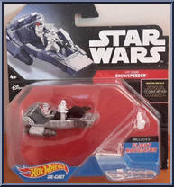 First Order Snowspeeder from Star Wars - Hot Wheels Starships - Black Card / White Letters manufactured by Mattel [Front]