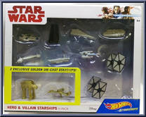 Hero & Villain Starships 11-Pack from Star Wars - Hot Wheels Starships - Box Sets manufactured by Mattel [Front]