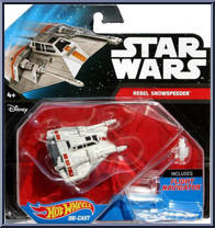 Rebel Snowspeeder from Star Wars - Hot Wheels Starships - Black Card / White Letters manufactured by Mattel [Front]
