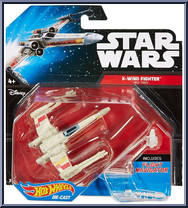 X-Wing Fighter Red 3 from Star Wars - Hot Wheels Starships - Black Card / White Letters manufactured by Mattel [Front]