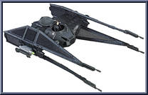 Tie Silencer (with Kylo Ren) from Star Wars - Last Jedi - Vehicles manufactured by Hasbro [Loose]