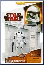 Clone Trooper (Revenge of the Sith) from Star Wars - Legacy Collection - Red / White Cards - Saga Legends manufactured by Hasbro [Front]