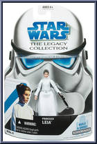 Princess Leia (Medical Frigate) from Star Wars - Legacy Collection - Blue / White Cards manufactured by Hasbro [Front]