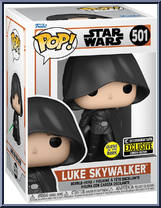 Luke Skywalker (Hood) (Glows in the Dark) from Star Wars - Mandalorian - Pop! Vinyl Figures manufactured by Funko [Front]