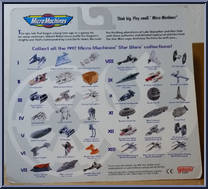 X Star Wars from Star Wars - Micro Machines - 65860 - Phase III manufactured by Galoob [Back]