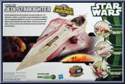 Obi-Wan's Jedi Starfighter from Star Wars - Movie Heroes - Yoda Package - Vehicles manufactured by Hasbro [Back]