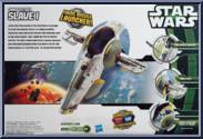 Jango Fett's Slave I from Star Wars - Movie Heroes - Yoda Package - Vehicles manufactured by Hasbro [Back]