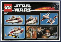 A-Wing Fighter from Star Wars - Original Trilogy - Basic Series manufactured by Lego [Back]
