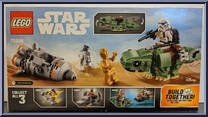 Escape Pod vs. Dewback Microfighters from Star Wars - Original Trilogy - Microfighters manufactured by Lego [Back]