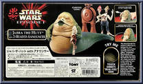 Jabba the Hutt with 2-Headed Announcer from Star Wars - Phantom Menace - Beast Pack manufactured by Hasbro [Back]