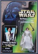 Princess Leia Organa from Star Wars - Power of the Force II - Green Card manufactured by Kenner [Front]