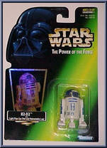 R2-D2 from Star Wars - Power of the Force II - Hologram Green Card manufactured by Kenner [Front]