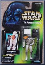 Sandtrooper from Star Wars - Power of the Force II - Green Card manufactured by Kenner [Front]
