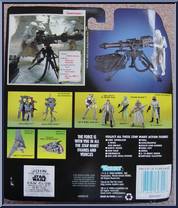 Snowtrooper (E-Web Heavy Repeating Blaster) from Star Wars - Power of the Force II - Deluxe Figures manufactured by Kenner [Back]