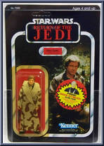 Han Solo (Trench Coat) from Star Wars - Return of the Jedi - Basic Series manufactured by Kenner [Front]