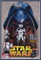 Clone Commander (Battle Gear) (Red) from Star Wars - Revenge of the Sith - Collection 1 manufactured by Hasbro [Front]