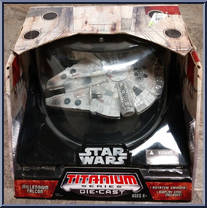 Millennium Falcon from Star Wars - Titanium - Ultra Vehicles manufactured by Hasbro [Front]