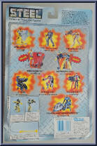 Steel (Electromagnetic) from Steel - Deluxe Figures manufactured by Kenner [Back]