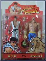 Ryu vs Sagat from Street Fighter - Exclusives manufactured by SOTA [Front]