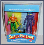 Aquaman & Black Manta from Super Friends - Basic Series manufactured by DC Direct [Front]